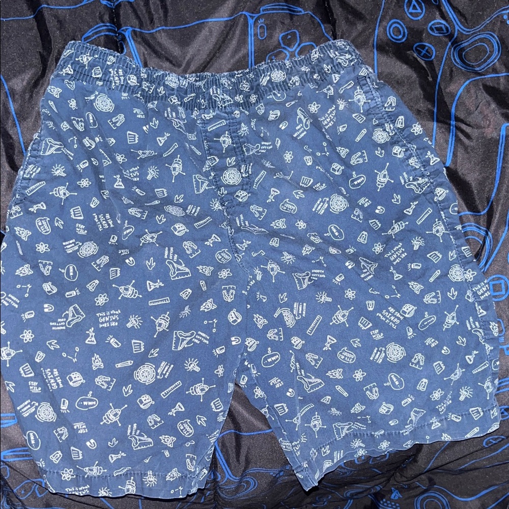 Garanimals Navy Kids Shorts with White Icons